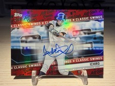 2025 Topps All-Star Game Ichiro Suzuki Classic Swings Auto Red Foil 2/5 #CSA-1