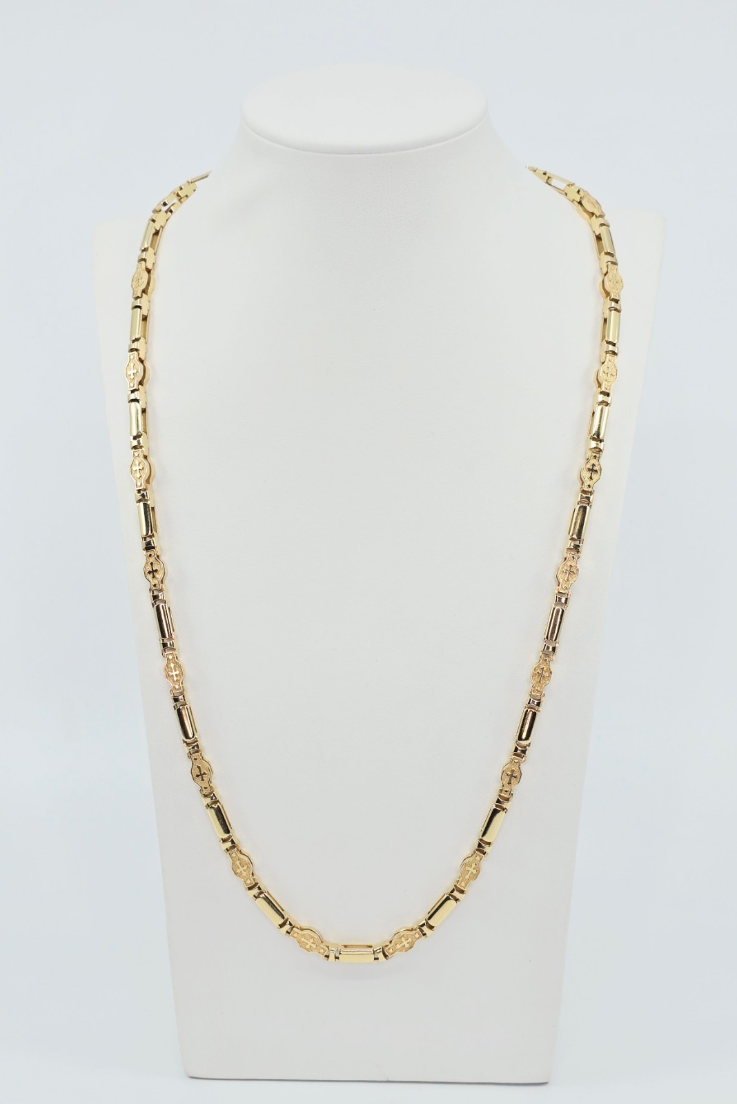 Unique Fancy 14K Solid Yellow Gold Custom Religio… - image 2