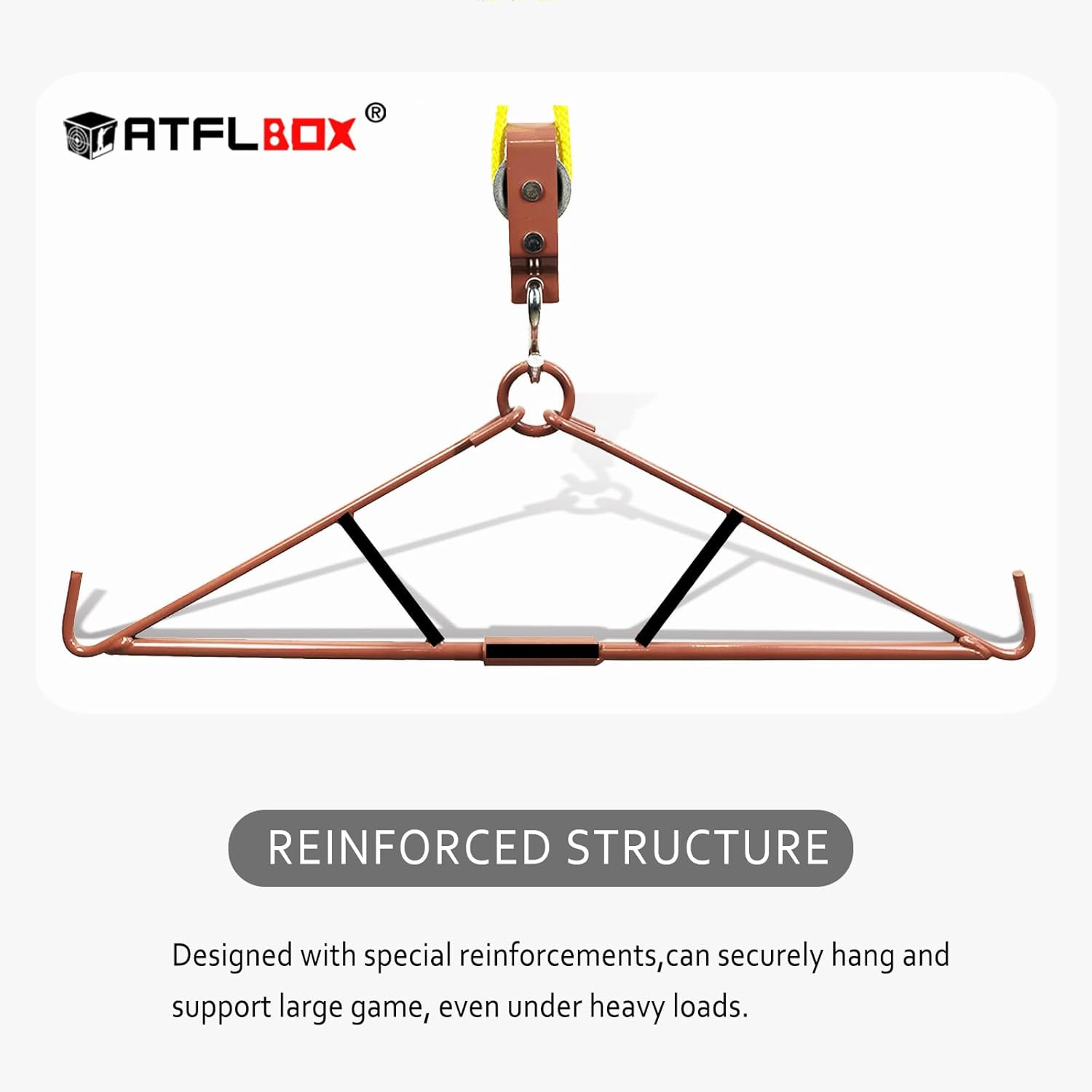 Game Hoist Gambrel with 700LB Capacity Deer Hanger and Elk Dual Pulley Hoist Lif