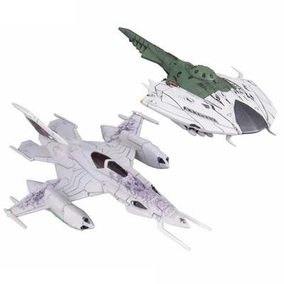 Mecha Collection Space Battleship Yamato 2202 Zwarke & Desbatator Set Model Kit