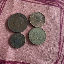 1963, 1971, 1953 Mexico 5 Centavos, 1992 50  Centavos - 4 Coins