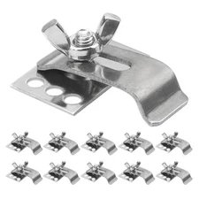 Rrina 10Pcs 304 Stainless Steel Heavy Duty Sink Clips Kit, Kitchen Bathroom E...