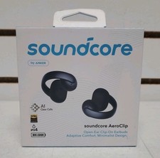 Anker: Soundcore AeroClip Open-Ear Clip-On Earbuds Black, A3388 Brand New