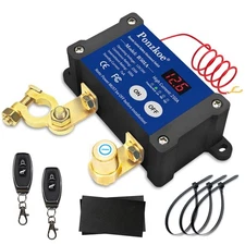 250A Smart Battery Disconnect Switch 12V/24V Anti-Theft Kill Switch for Car, RV