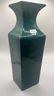 VTG Haeger Pottery Vase 12 Inch Tall Dark Teal Color From 1997 To 1999 USA Made