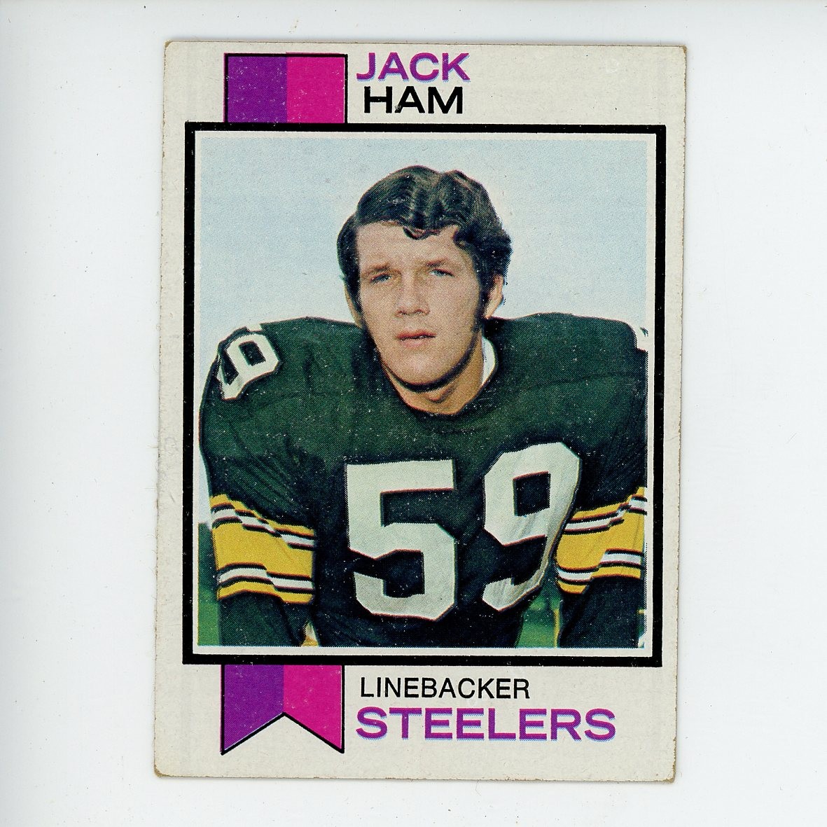 1973 Topps Rookie Jack Ham #115 Pittsburgh Steelers EX