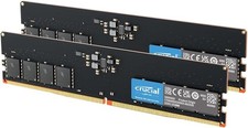 Crucial Micron DDR5 RAM 64GB Kit (2x32GB) 5600MHz UDIMM, CL46 for Desktop PC