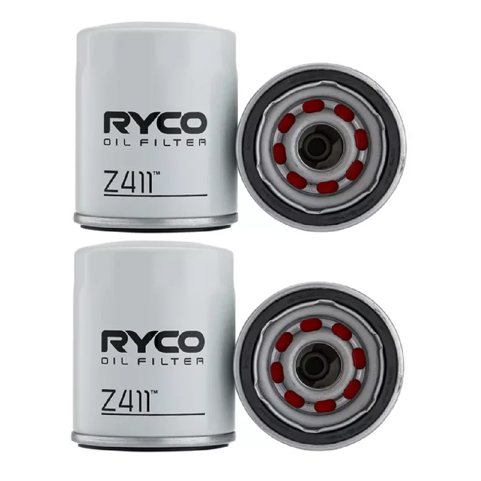 2x Pack of New RYCO Oil Filter Z411 - Equiv. Sakura C-1028, Wesfil WZ456, WZ411