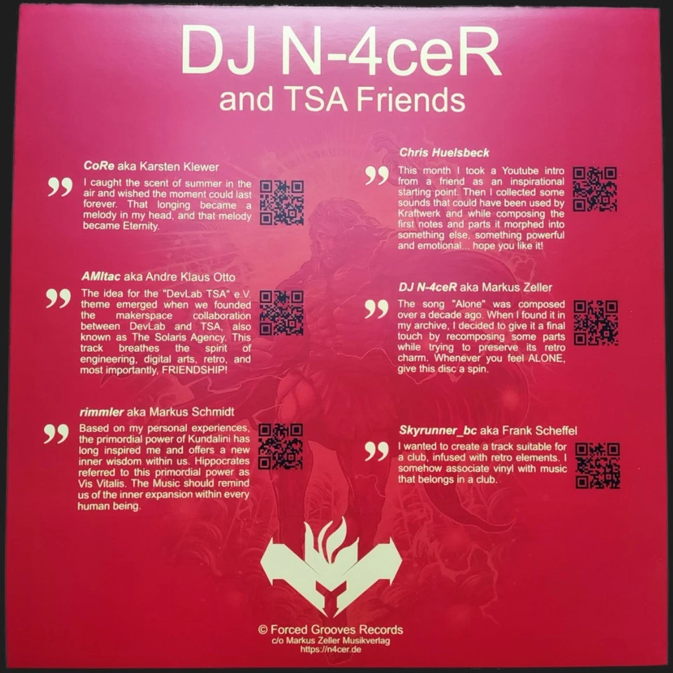 12" Vinyl Color Splatter - DJ N-4ceR and TSA Friends & Chris Huelsbeck - Bild 4 von 4