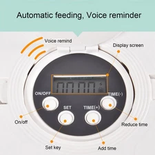 Automatic Cat Feeder Multifunction Smart Portion Control Timed Pet Food