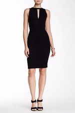 NWT $98 Nordstrom Love...Ady Sleeveless Keyhole Sheath Little Black Dress XS 0 2