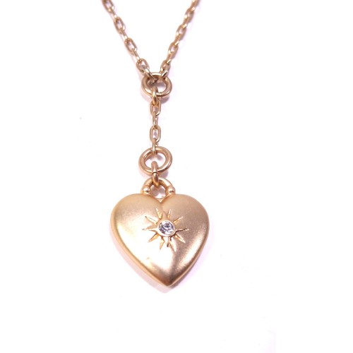 Banana Republic Women's Antique Gold Bubble heart Pendant Necklace NWT 45 - Picture 2 of 6