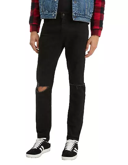 Levis Flex 510 Mens Skinny Stretch Jeans W32 L32 Black 32X32