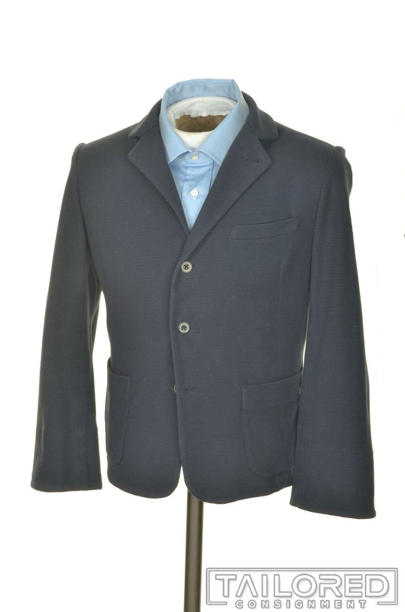 45 RPM Solid Blue Cotton Triple Patch Pocket Blaz… - image 1