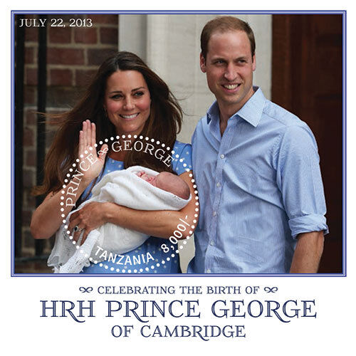 Tanzania 2013 - Birth of HRH Prince George of Cambridge Stamp Souvenir sheet MNH - Picture 1 of 2
