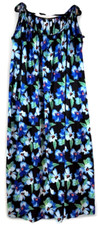 ASOS CURVE Maxi Dress Size 24 Sleeveless Floral Print Beach Coastal