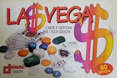 LAS VEGAS Perlmutt Karten und Token (5 Farben) für Spiele im Container