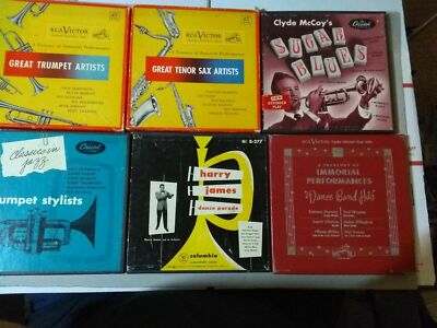 Vintage 45 RPM Jazz & Blues Dance Records 6 Box Sets Dorsey, McCoy, Dizzy + more