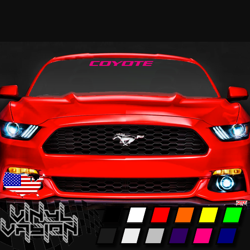 Pink F150 Sticker Pink Windshield Banner Vinyl Decal Sticker for Ford Coyote F150 Mustang ...