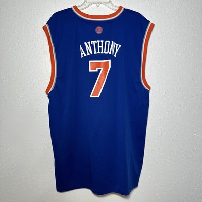 New York Knicks Carmelo Anthony Jersey #7 XXL Blue Melo NBA Adidas