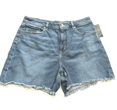 Lauren Ralph Lauren women's Frayed Denim Shorts size 14 Legacy