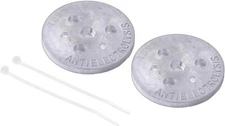 2 Pack Zinc Anode Plate- Zinc Anode Weight- Anti Electrolysis Sacrificial Anode