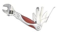 AMPRO T19491 8-in-1 Multi Function Tool Wrench Pliers Knife Saw File Screwdriver