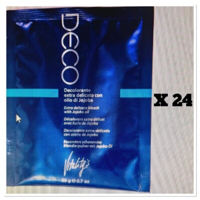 24  HAIR LGHTENING Hi -Lite BLEACH PACKETS by Vitality's  .7 oz Ea(371)