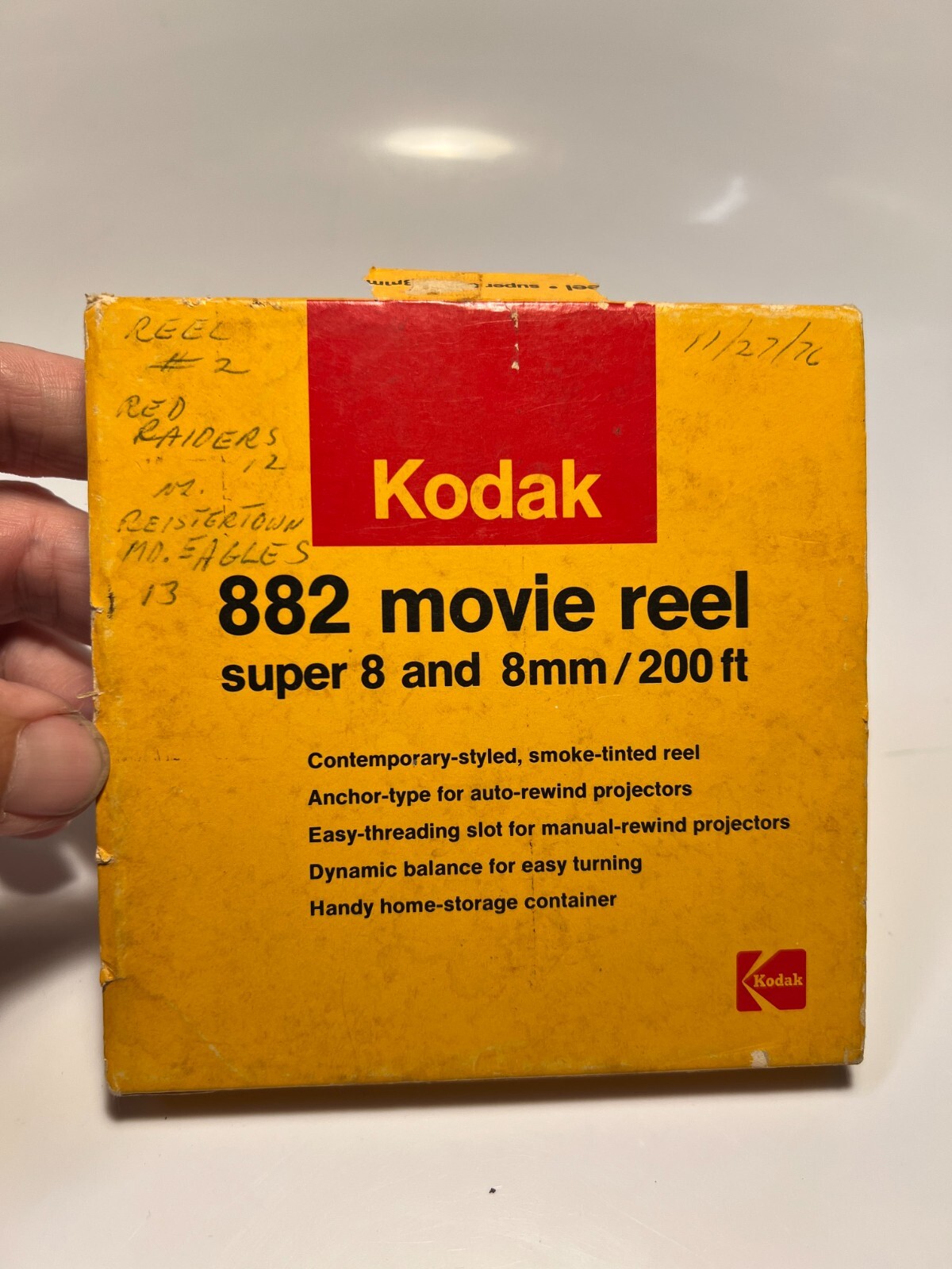 как выглядит Texas 1976 Red Raiders vs Registertown Eagles Football MD Super 8mm 2 Reel Set фото