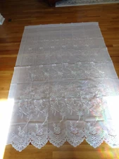 Vintage Lorraine Home Fashions Dawn 9130 Rose Tailored Curtain Panel 60 W x 84 L