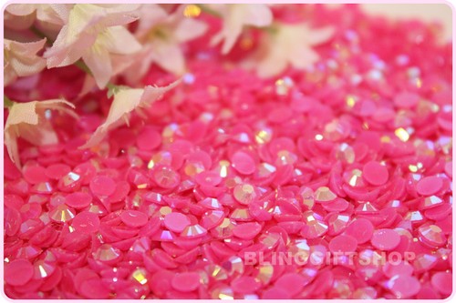 Pack of 50,000 Size 4mm RESIN FLAT BACK RHINESTONES DIAMANTE GLUEFIX CRAFT GEMS - Picture 55 of 64