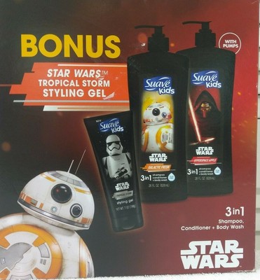 Suave Kids Star Wars 3 In 1 Shampoo Conditioner Body Wash 2pk Plus