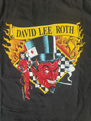 Vintage David Lee Roth A Little Ain t Enough 1991 Tour T Shirt Size XL