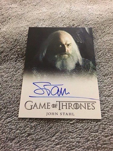 Juego de Tronos 2013 John Stahl como Richard Karstark Rittenhouse autógrafo - Imagen 2 de 3