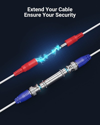 2 Pack Security Camera Cable 30M/100ft All-in-One BNC Video Power Cables BNC ... - Picture 5 of 9