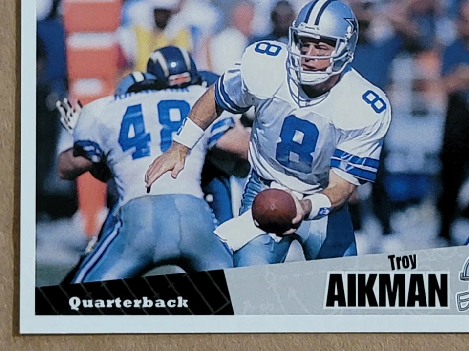 Troy Aikman 1996 Upper Deck Collectors Choice Football Card #295 - Image 4 of 4