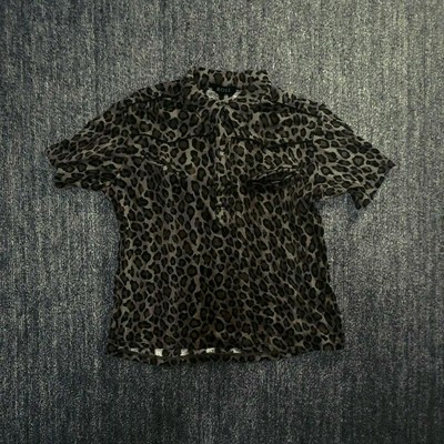 Vivienne Westwood vintage leopard punk polo shirt F/S from Japan 