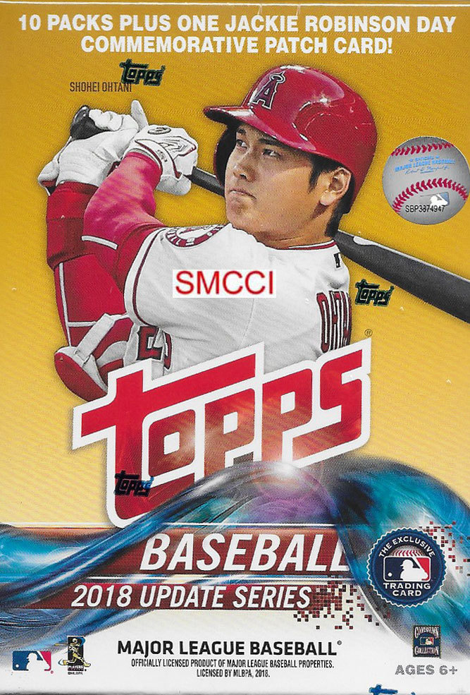 2018 Topps Baseball UPDATE Series BLASTER Box Exclusive PATCH AUTO 