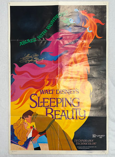 Mary Costa Signed Walt Disney Sleeping Beauty Movie Poster Autographed Photo 70s
