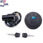 Ignition Switch Fuel Gas Cap Tank Lock Key For Kawasaki KLR650 1987-2007 6Wires