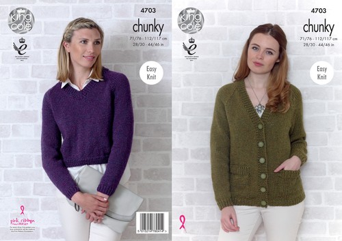 Easy Knit Raglan Jumper \u0026 Cardigan 