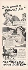 Ivory Soap Print Ad Procter and Gamble Vintage Soap Advertising Bath Beauty 1942