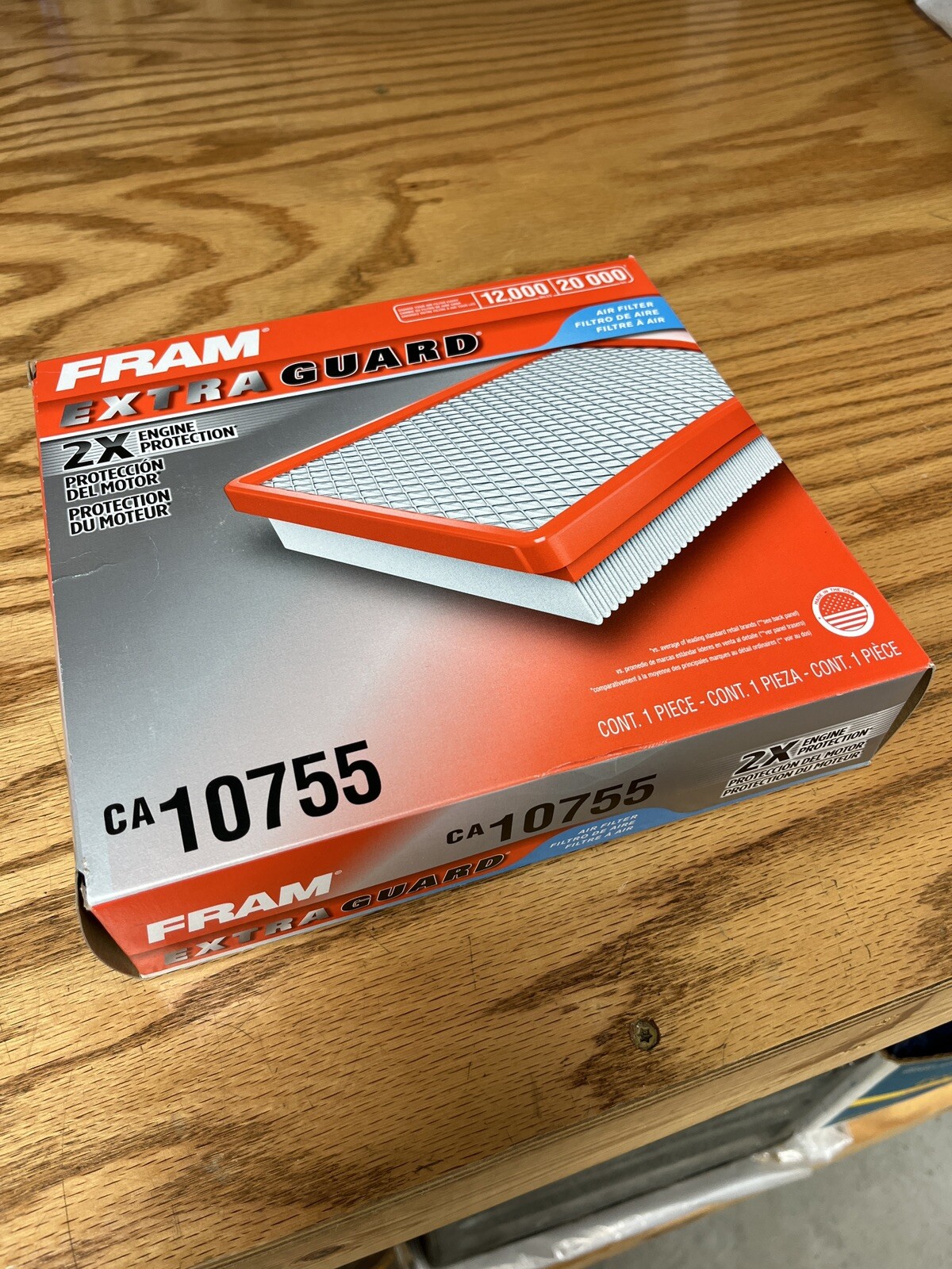 Fram CA10755 Air filter cross reference