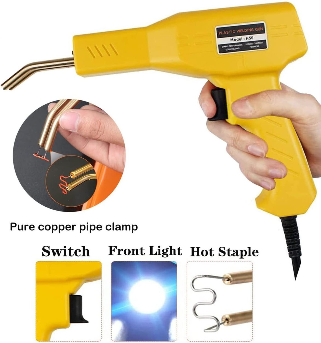 Ozonlife Saldare Plastica, 50W Saldatore Strumenti Per Paraurti Auto - Foto 3