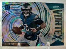 JALEN HURTS #/100 COSMIC 2021 Panini Donruss Football VORTEX VTX-JHU Eagles 