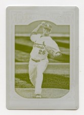 2013 Topps Gypsy Queen Yellow Printing Plate 1/1 Kyle Lohse #343 Cardinals