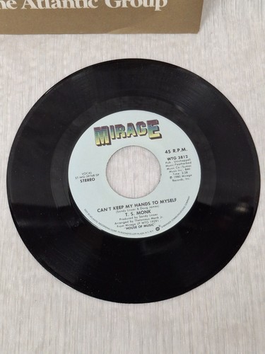 T. S. MONK CANDIDATE FOR LOVE PROMO 7" VINYL 45 RPM MIRAGE WTG 3812 DISCO - Foto 3 di 3