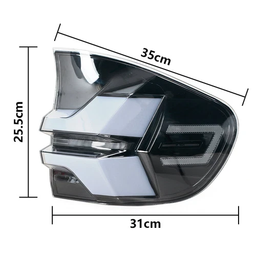 Conjunto de luces traseras LED DRL negro 4 piezas para BMW X5 E70 2007-2013 - Imagen 13 de 20