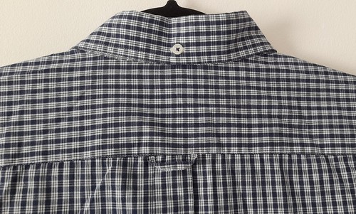 MENS Ben Sherman Blue Check Long Sleeve Shirt - 60% cotton - XL 44" Chest - GOOD - Picture 7 of 17