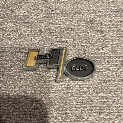 Vintage Hurst/Olds Automotive Emblem 1979 Small Size